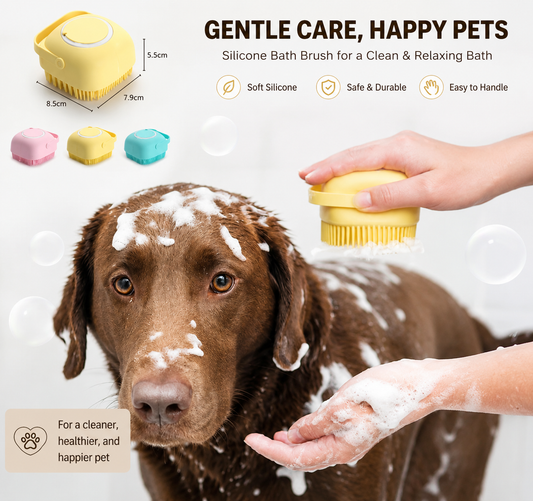 BathPaw™ Silicone Pet Bath & Massage Glove